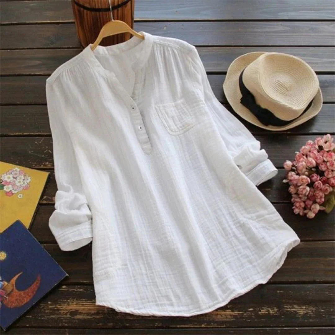 Ada™ Damen Leinenlook Tunika