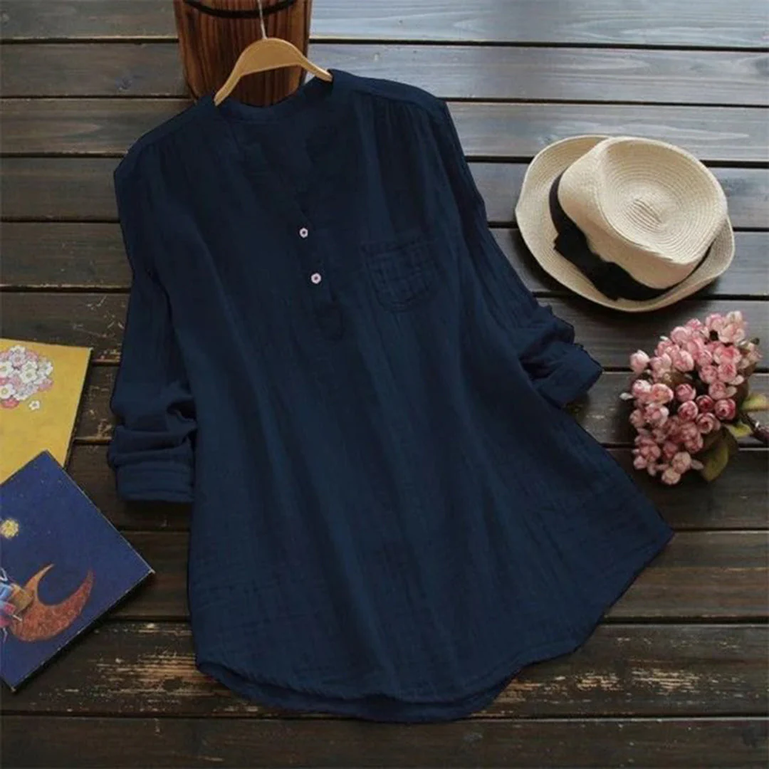 Ada™ Damen Leinenlook Tunika - Image 2