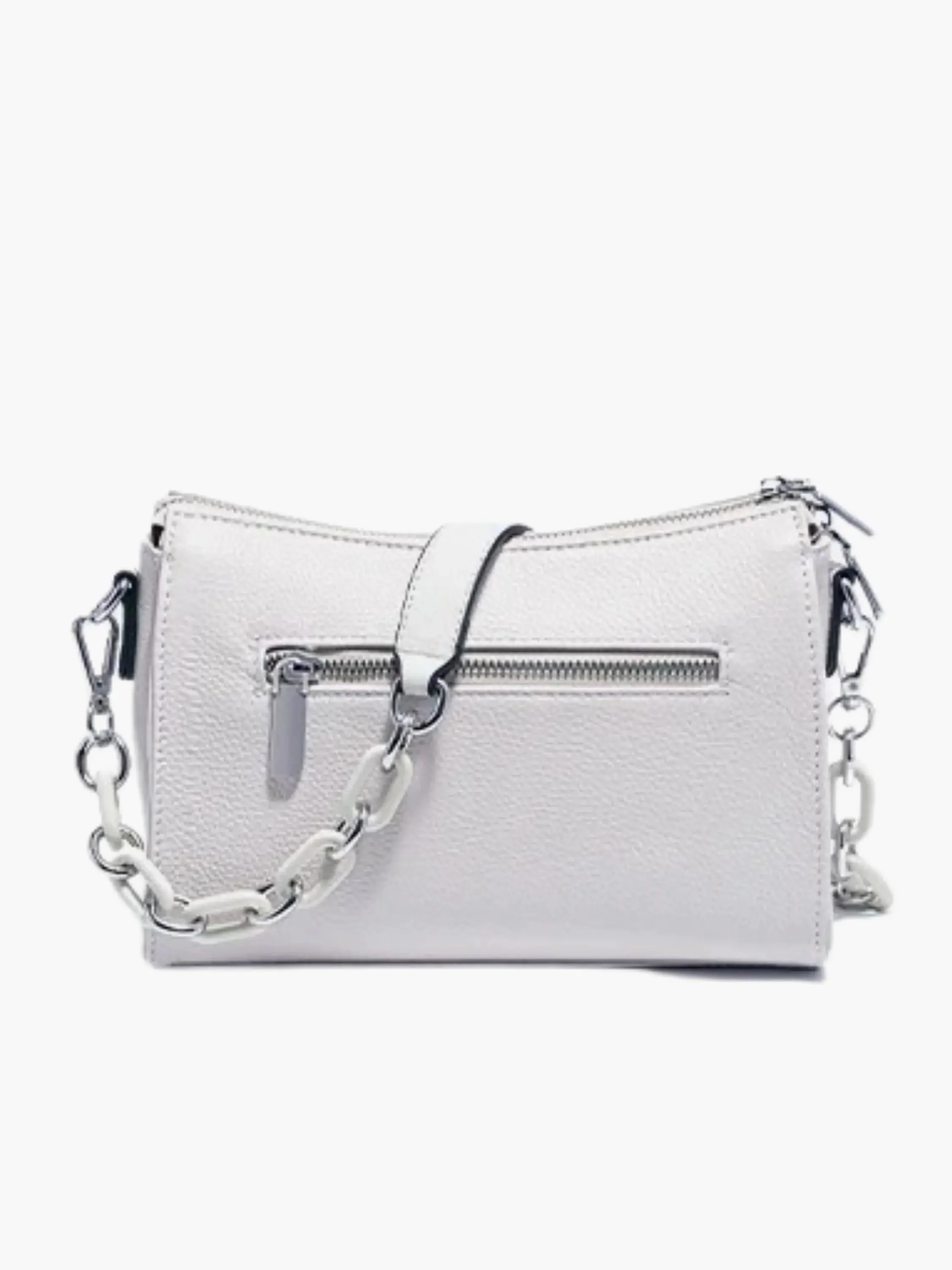 Ada | Stilvolle weiße Leder-Schultertasche - Image 3