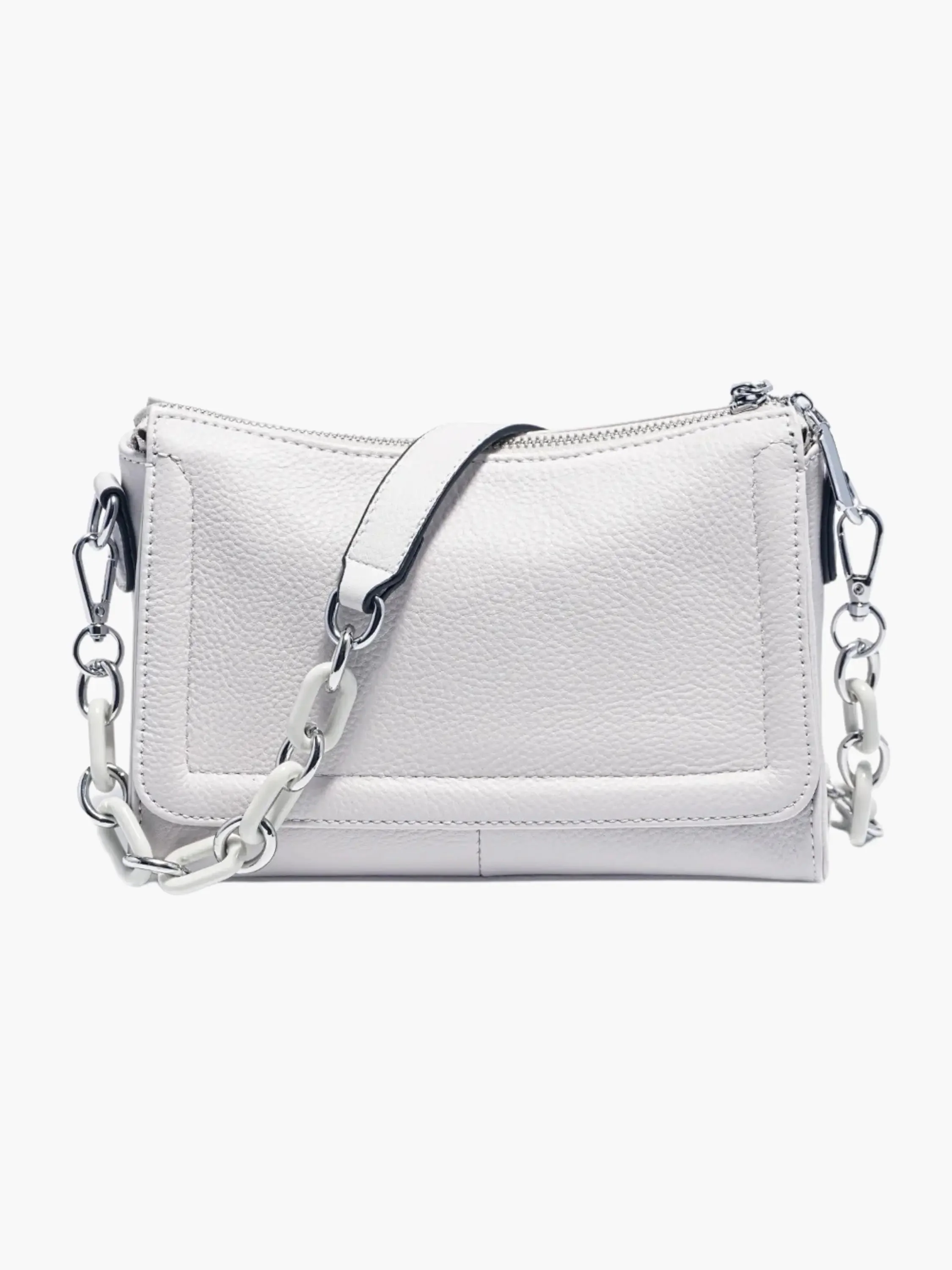 Ada | Stilvolle weiße Leder-Schultertasche - Image 7