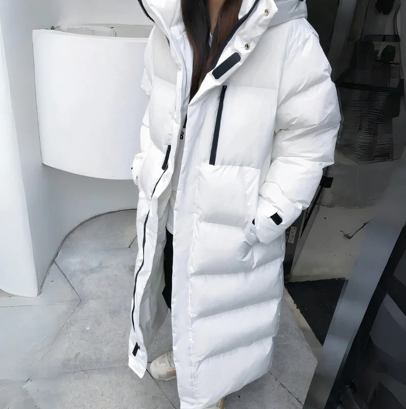 Akazie - Stilvolle und Winddichte Lange Jacke für Frauen - Image 3