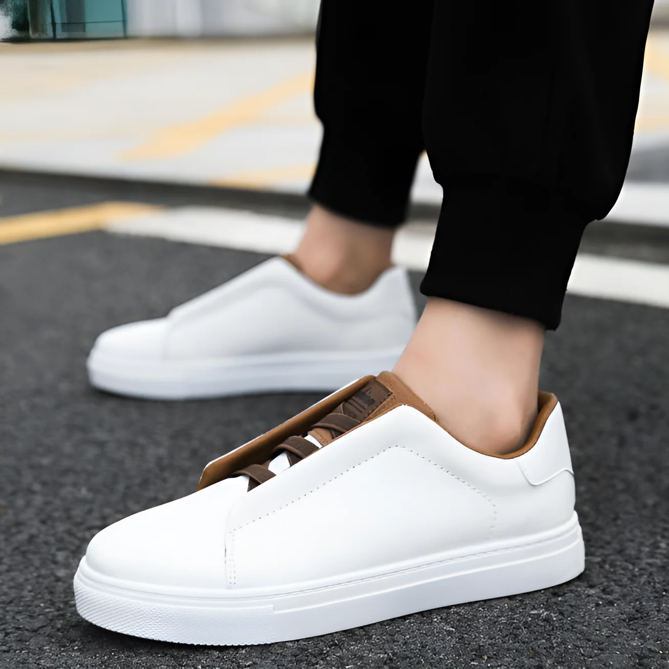 Alexander | Hochwertiger weißer Herrensneaker aus Leder - Image 12
