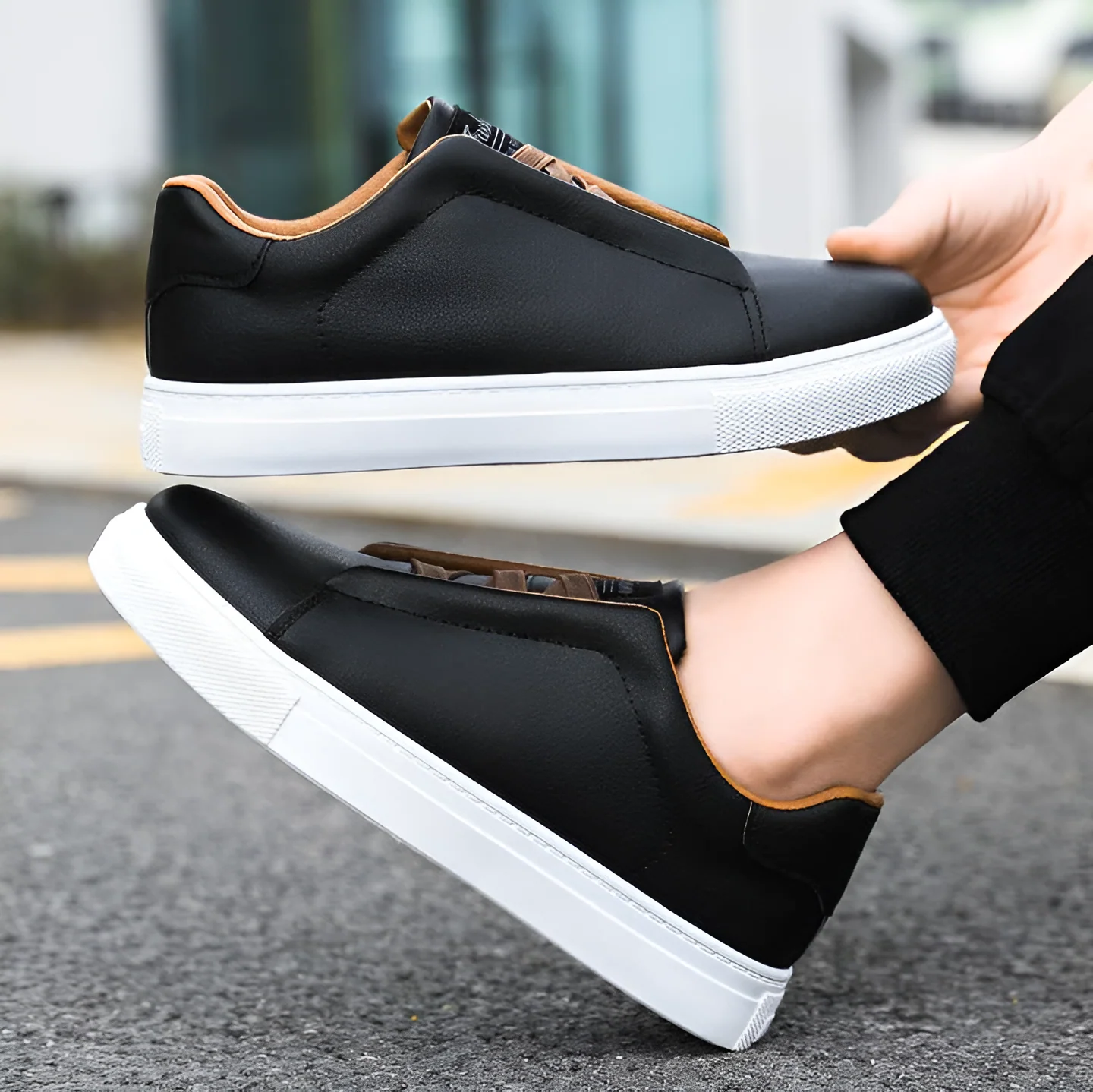 Alexander | Hochwertiger weißer Herrensneaker aus Leder - Image 15