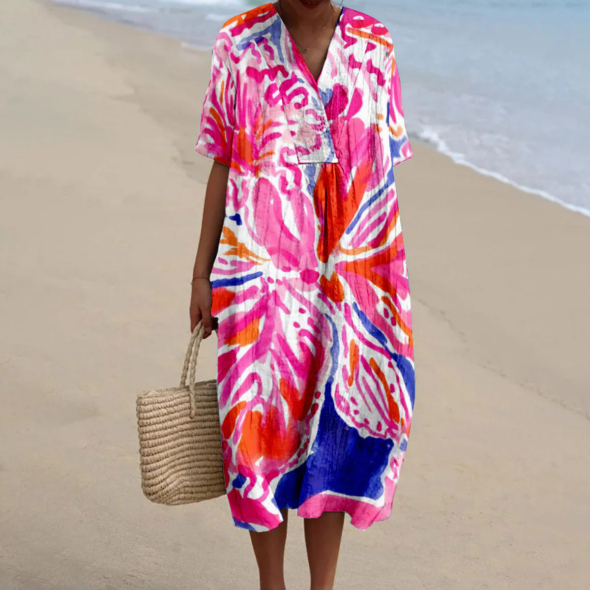 Amara™ | Lebhaftes Tie-Dye Sommerkleid - Image 2