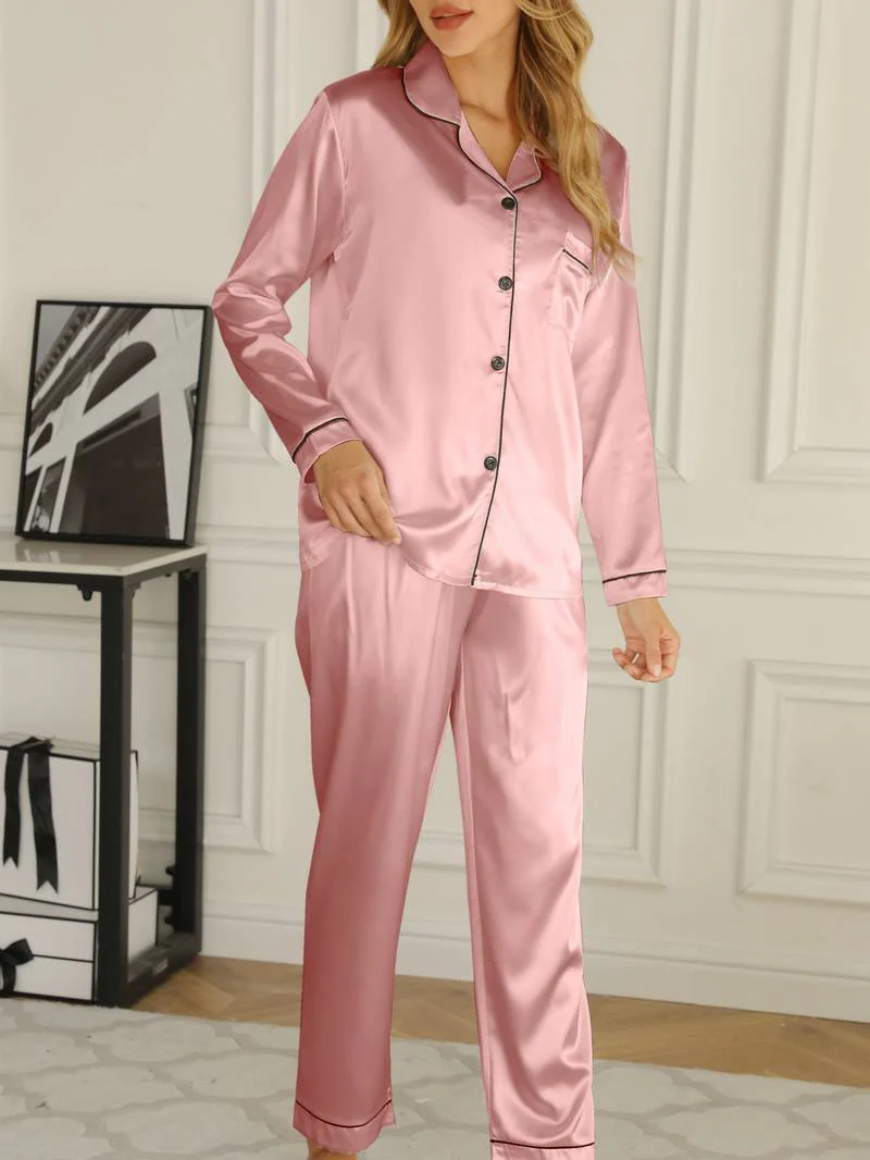 Amber-Louise™ Luxus Satin Damen Pyjama Set - Image 3