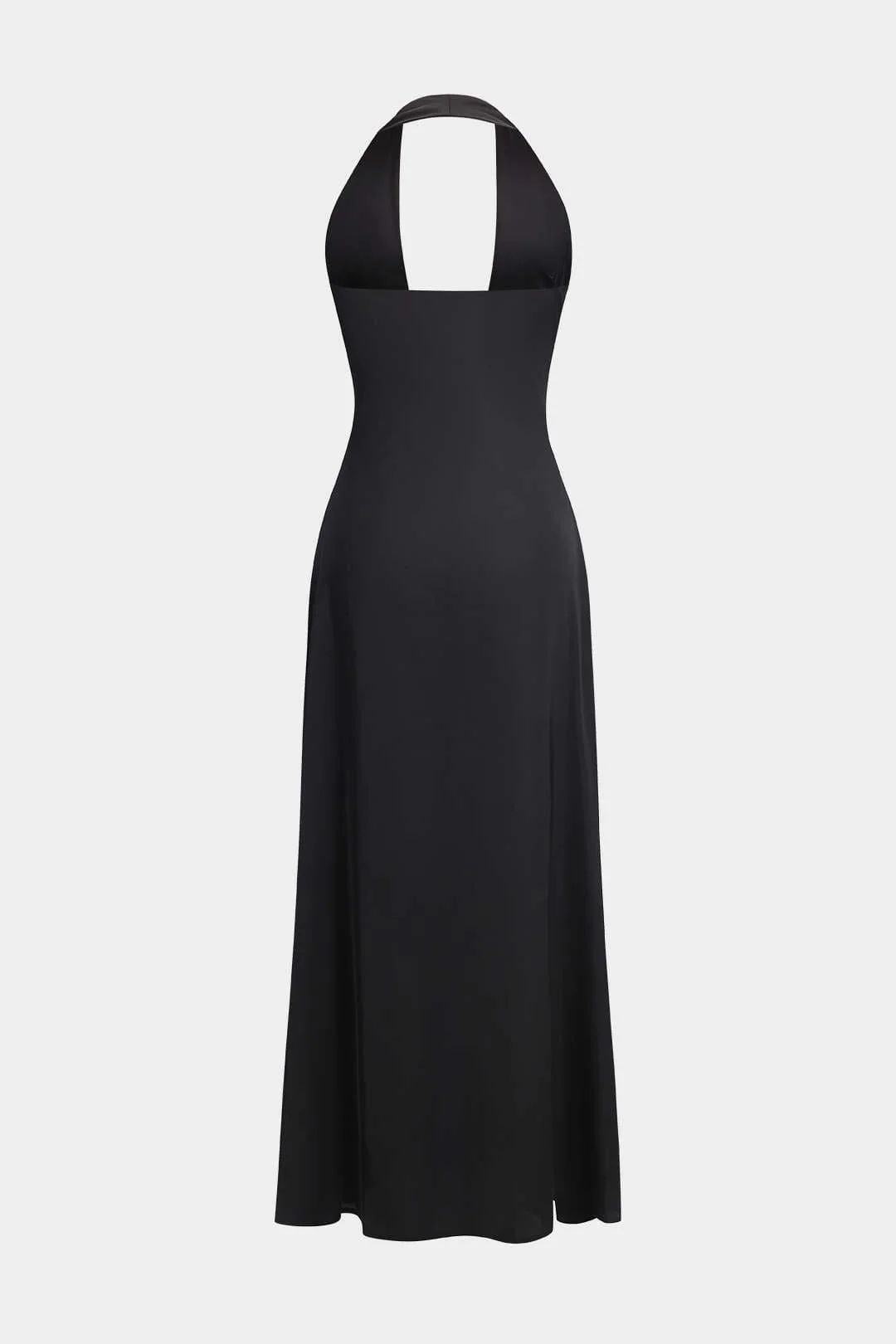 Amelia | Schwarzes Elegantes Halterkleid – Zeitlose Abend-Eleganz - Image 2