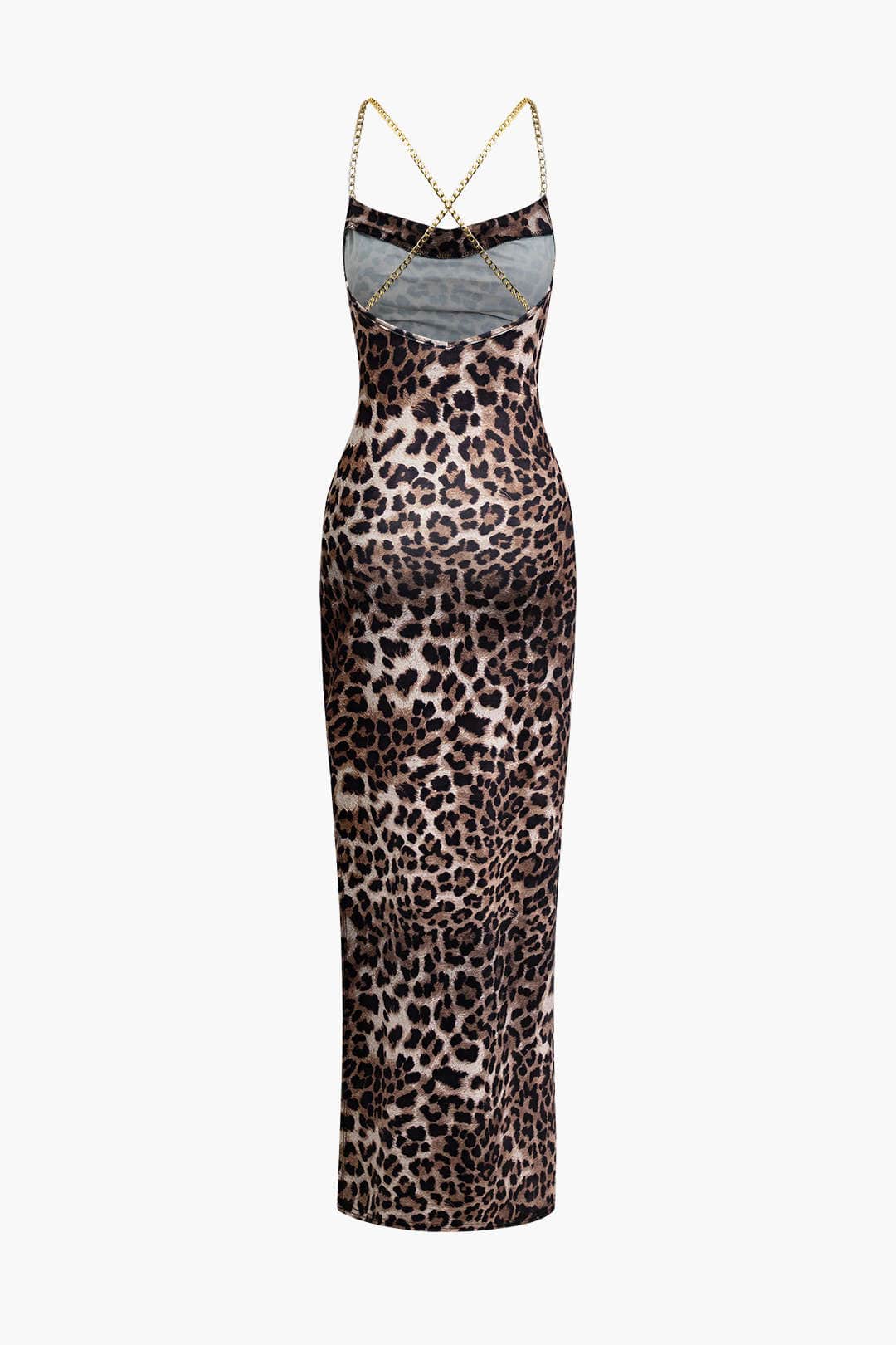 Amelie | Verführerisches Leoparden-Maxikleid – Sinnlicher Look mit Beinschlitz - Image 3