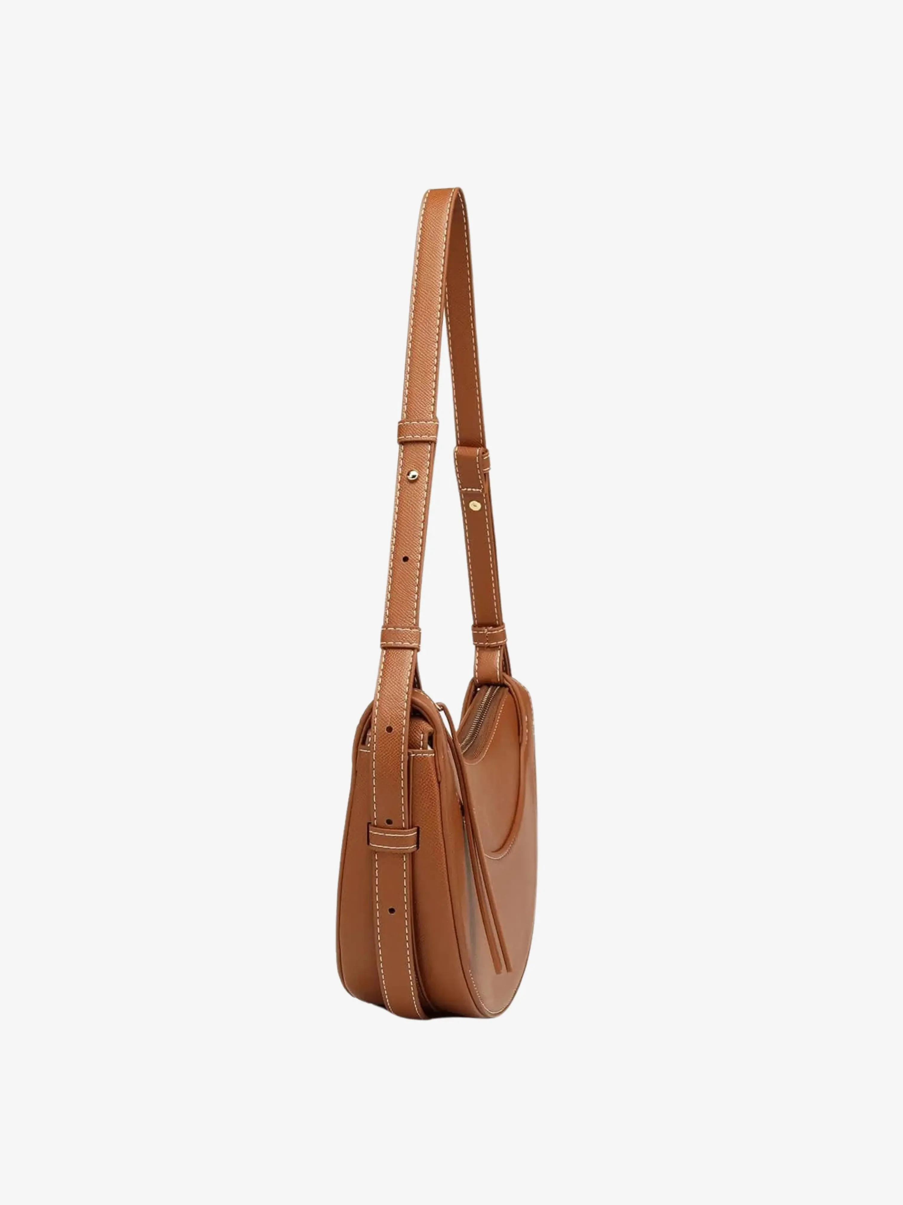 Amily | Verstellbare Schulterriemen Gebogene Crossbody-Tasche mit Quaste - Image 2