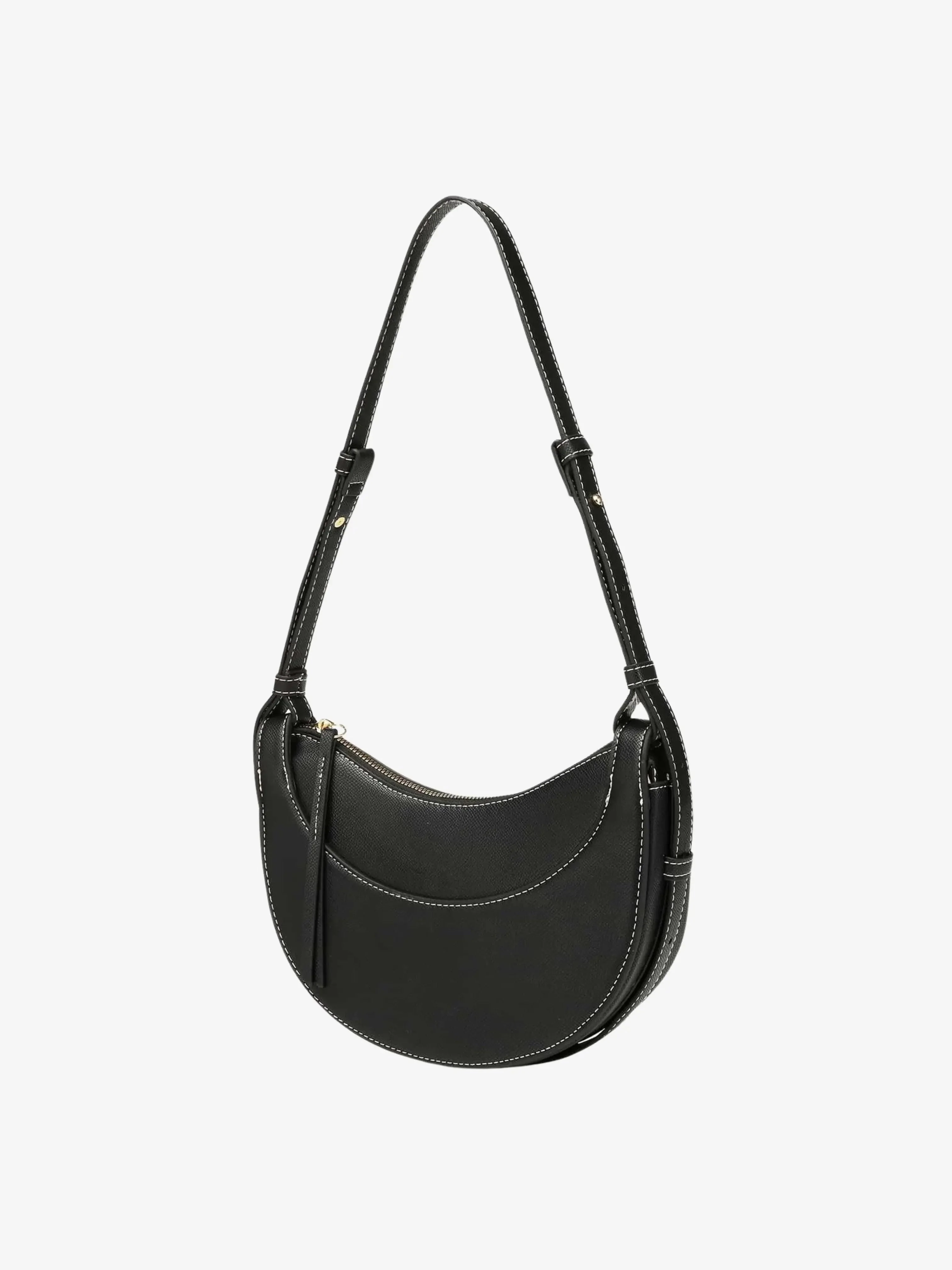Amily | Verstellbare Schulterriemen Gebogene Crossbody-Tasche mit Quaste - Image 6
