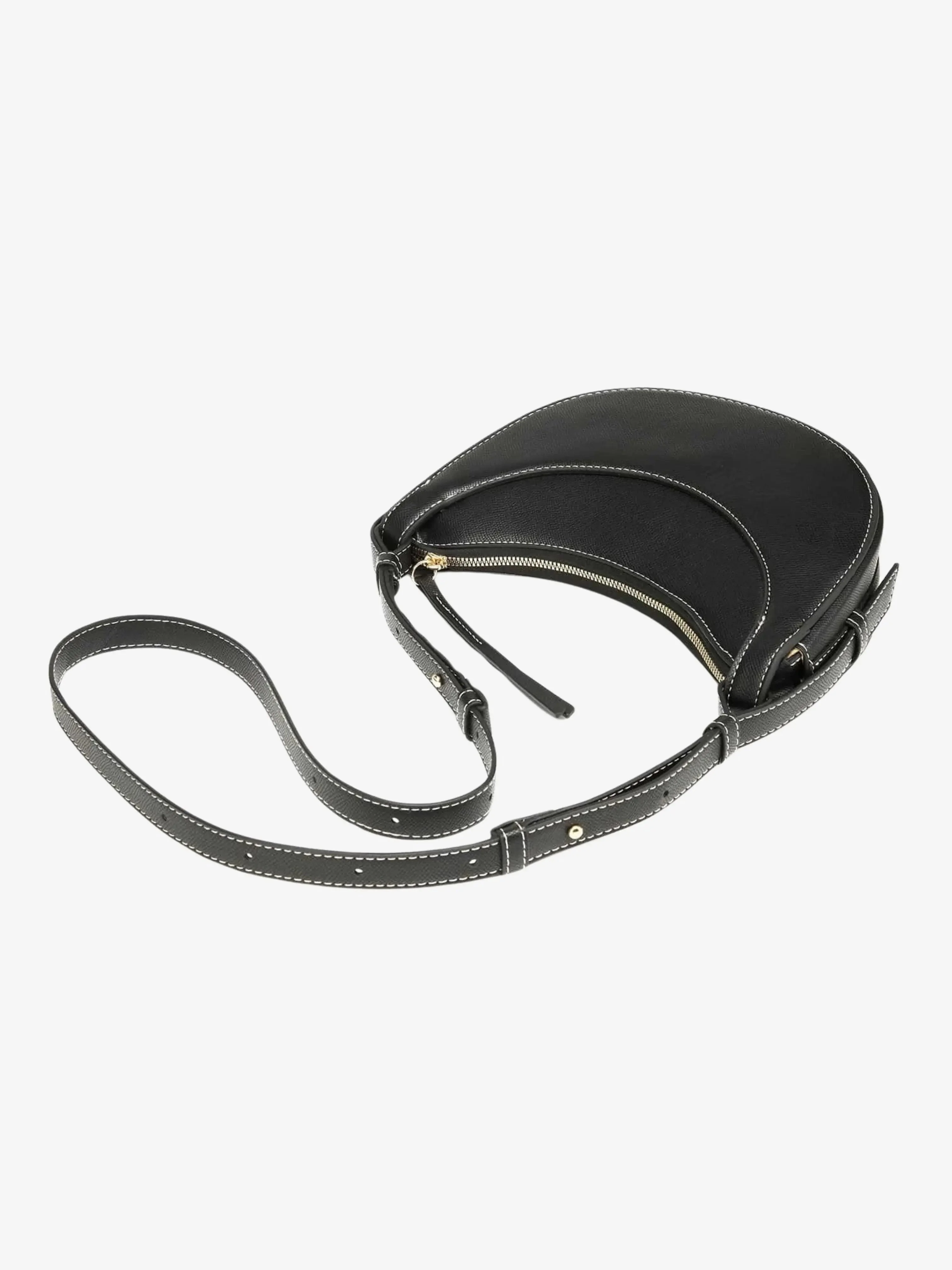 Amily | Verstellbare Schulterriemen Gebogene Crossbody-Tasche mit Quaste - Image 7