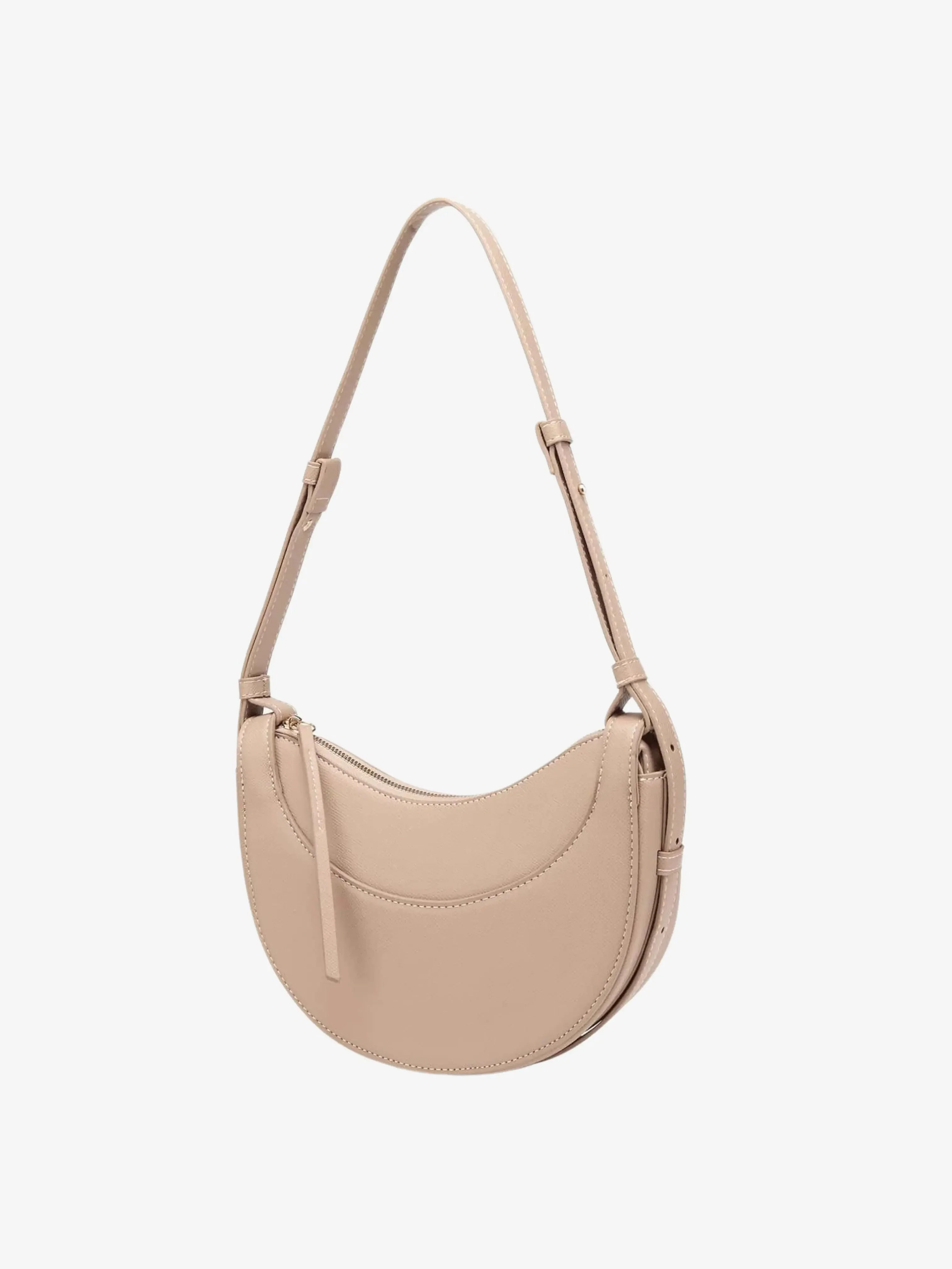 Amily | Verstellbare Schulterriemen Gebogene Crossbody-Tasche mit Quaste - Image 9