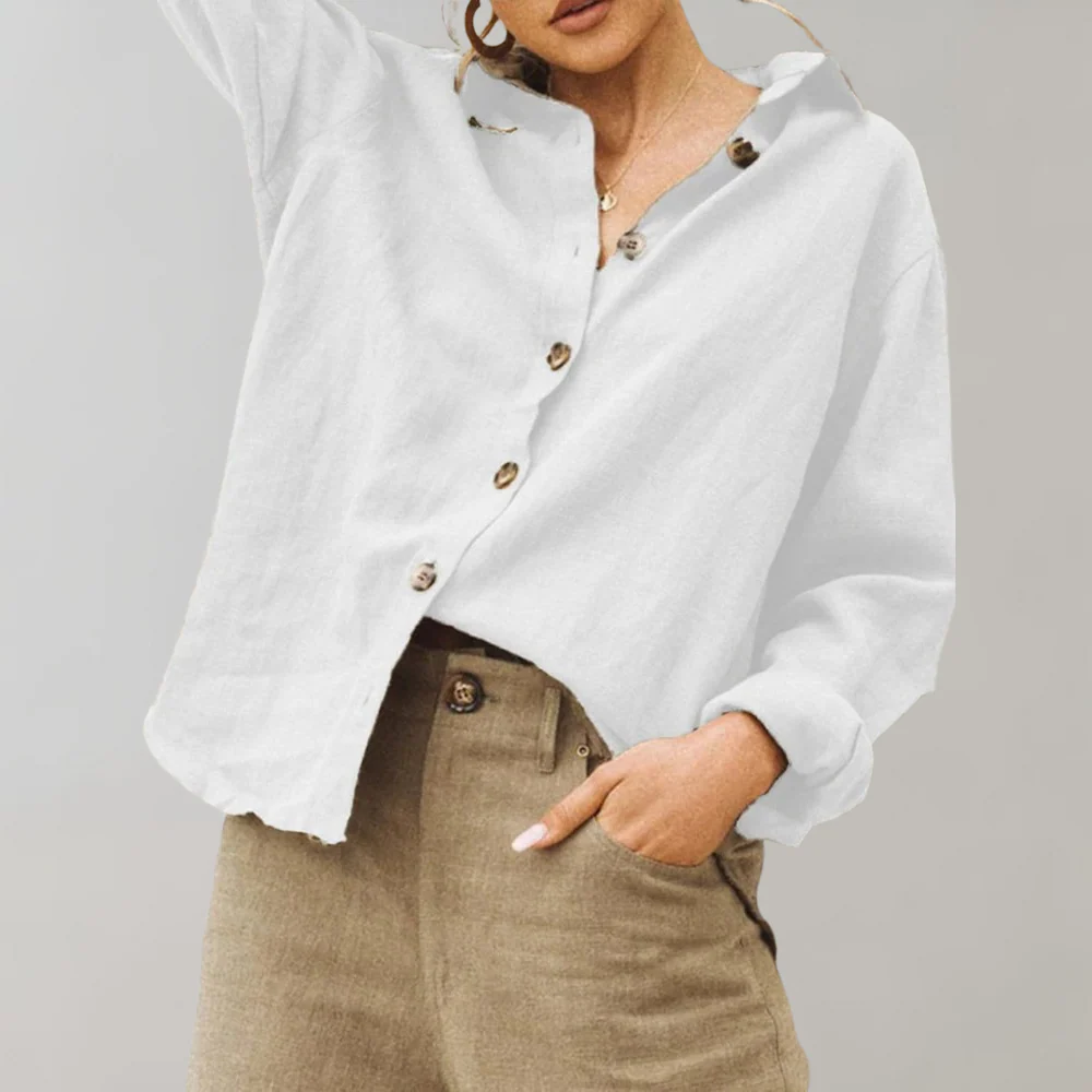 Annabelle™ Damen Leinen-Look Bluse - Image 5