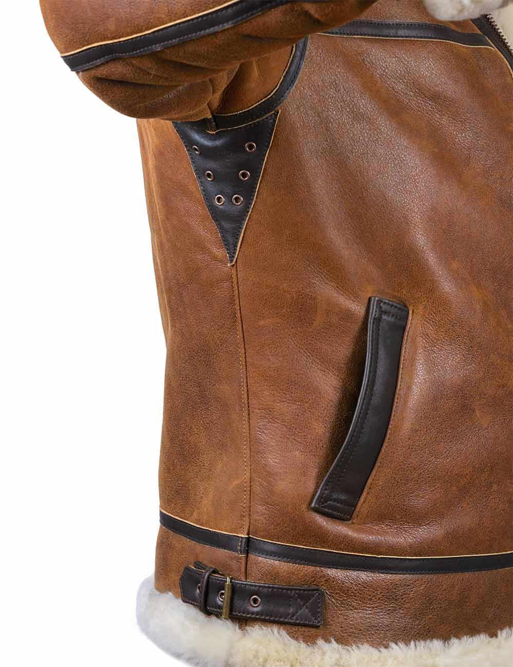 Aron™ | Bomberjacke mit Kapuze aus Kunstfell - Image 9