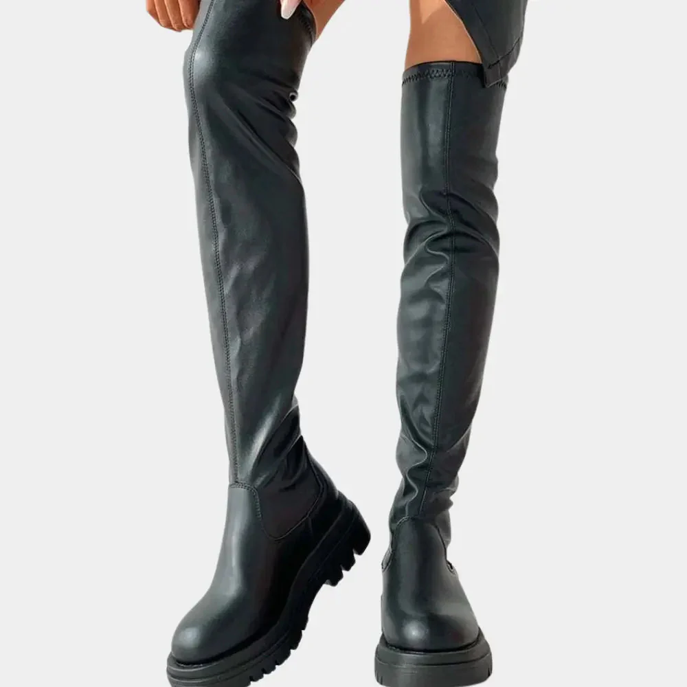 Ashley | Überknie Chic Stiefel - Image 6