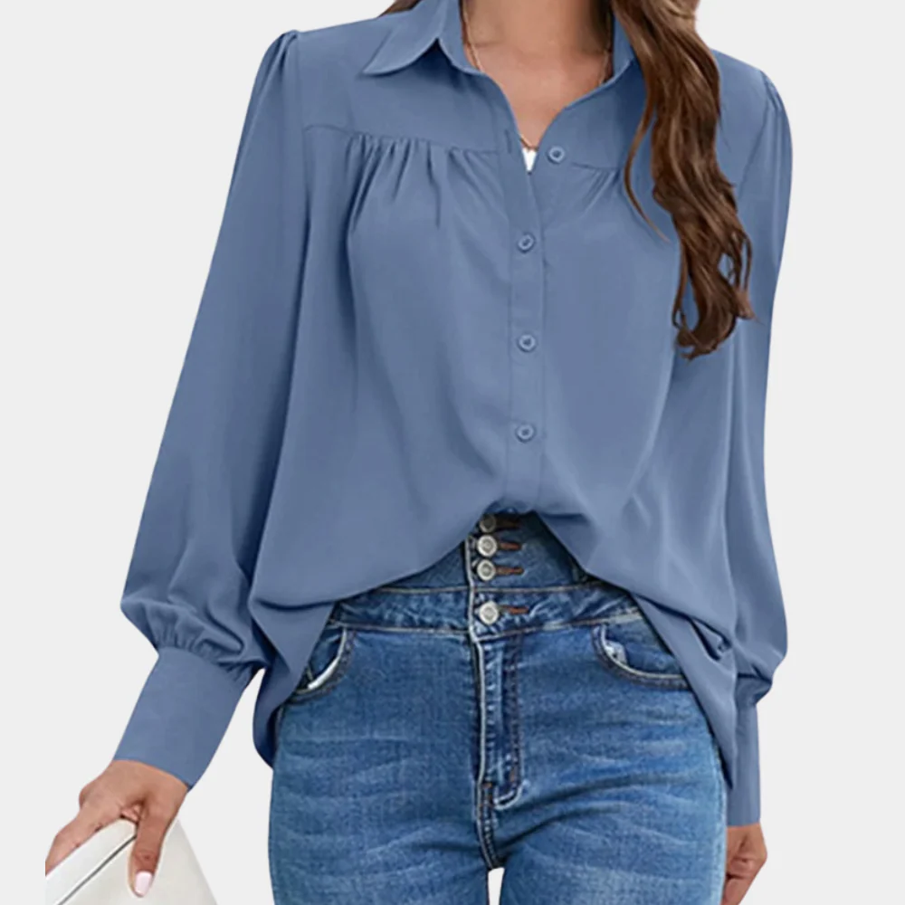 Ava™ Damenbluse mit Ballonärmeln - Image 2