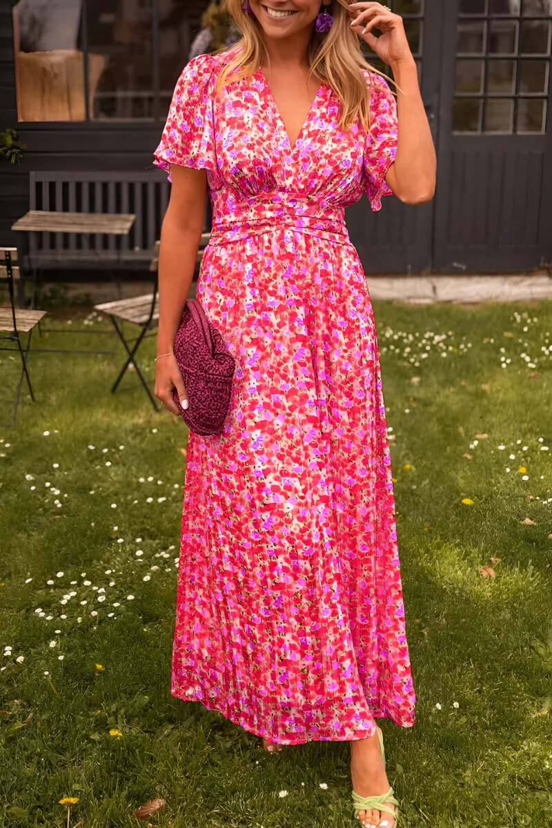 Ava™ | Elegantes Maxikleid mit V-Ausschnitt und femininer Passform - Image 5