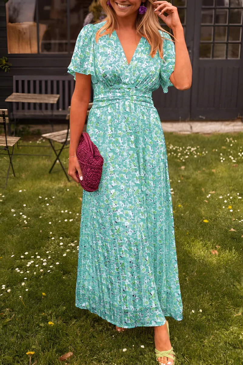 Ava™ | Elegantes Maxikleid mit V-Ausschnitt und femininer Passform - Image 6