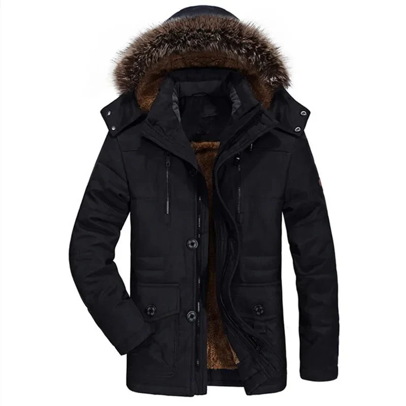 Baumwoll-Hoodie-Winterjacke - Image 2