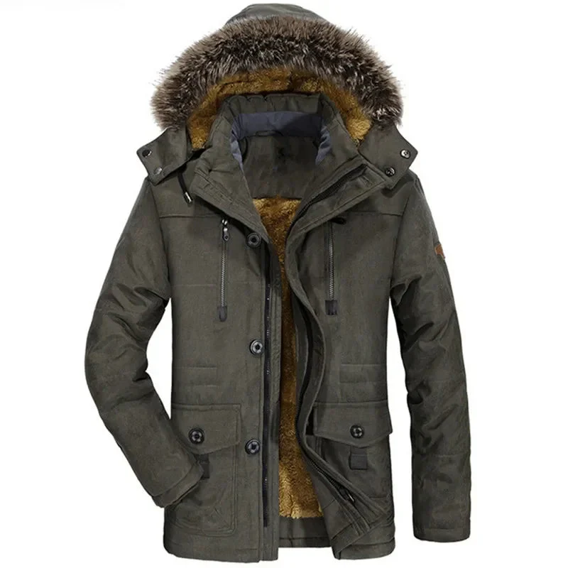 Baumwoll-Hoodie-Winterjacke - Image 4