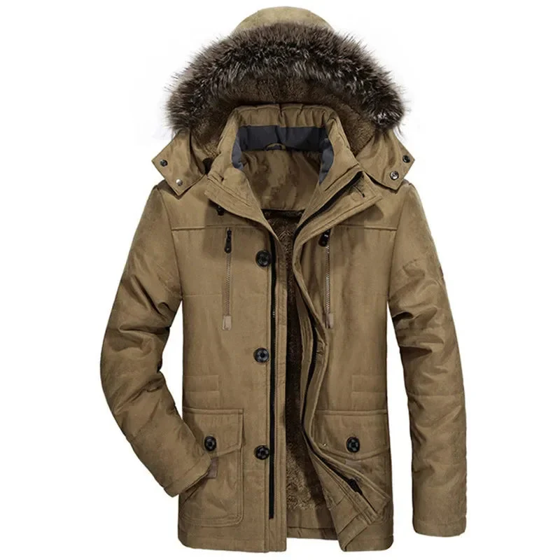 Baumwoll-Hoodie-Winterjacke - Image 5