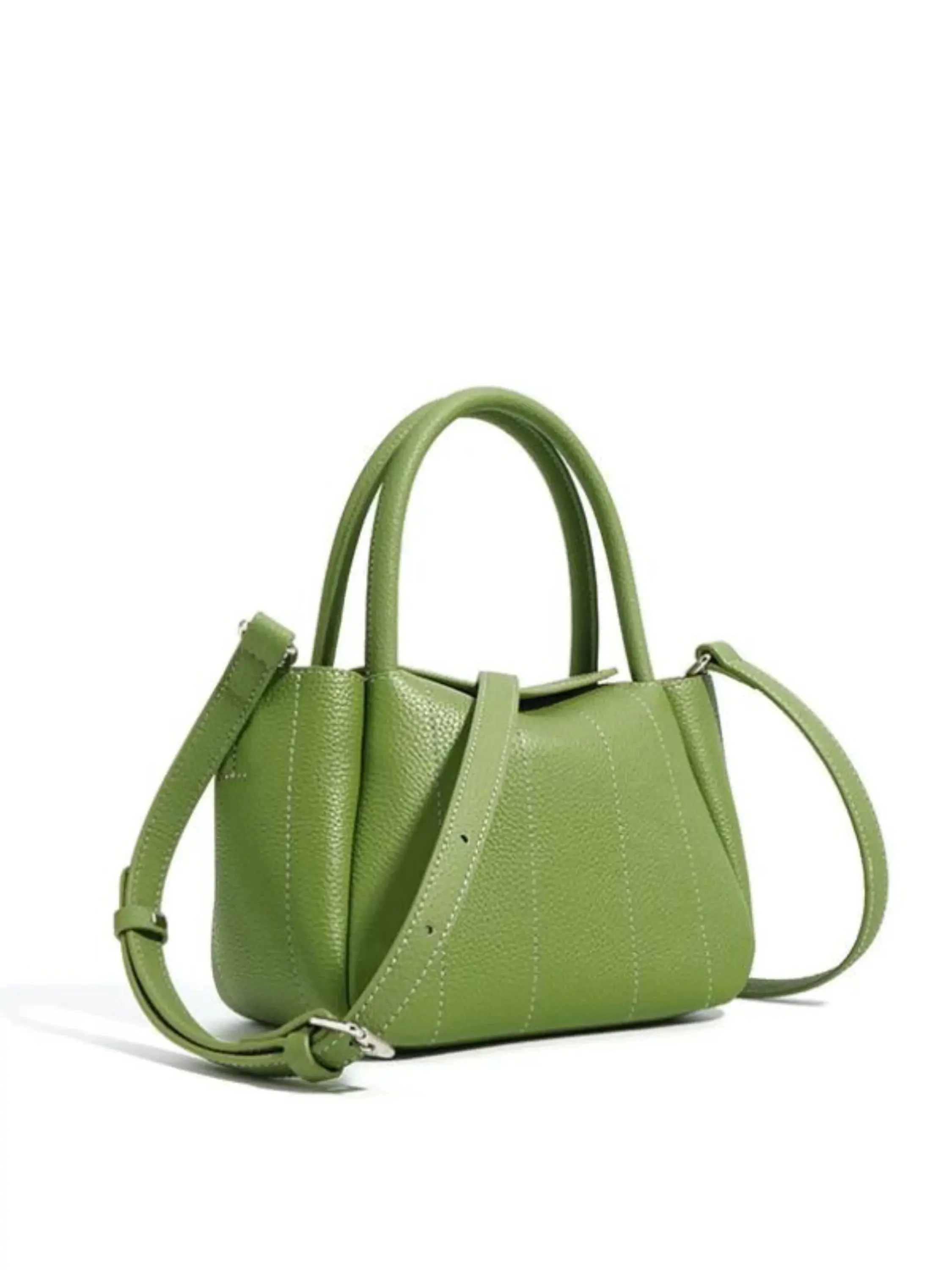 Beatrix | Stilvolle grüne Leder Tasche mit minimalistischem Design - Image 3