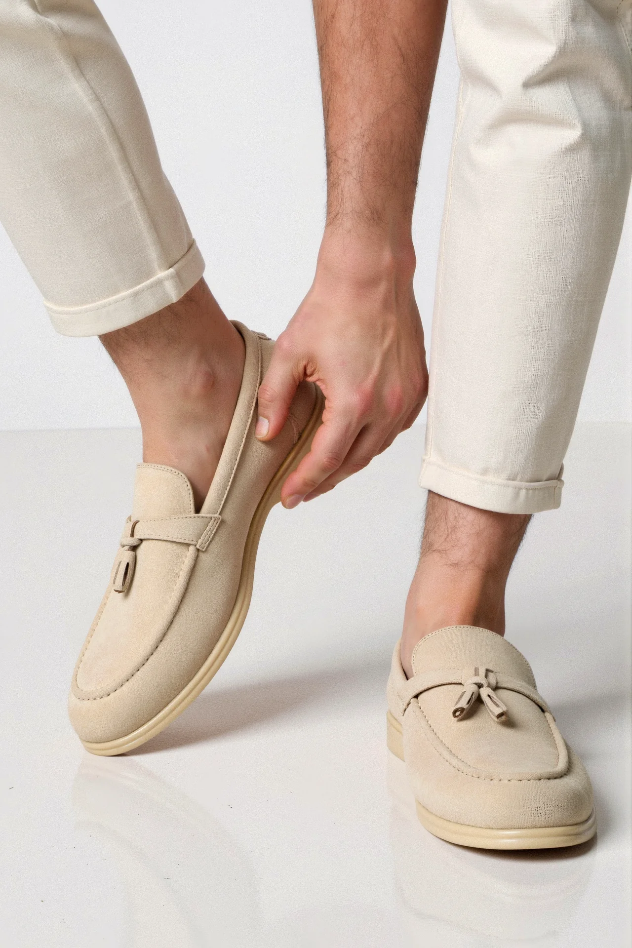 Beige Loafer mit Quasten – Elegant und Komfortabel - Image 3