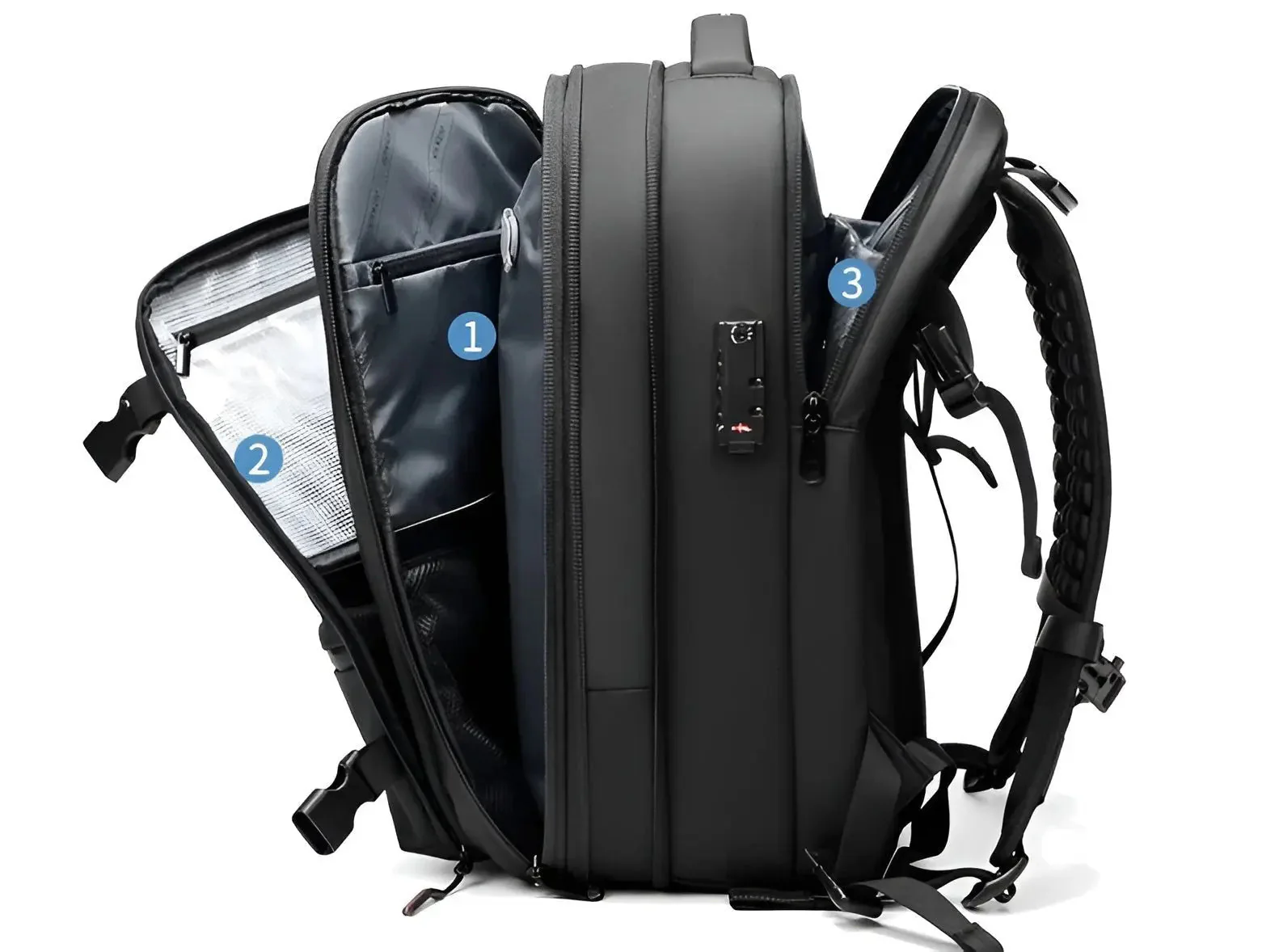 Ben | Reisrucksack mit Vakuumkompression – Platzsparend und vielseitig für unterwegs - Image 2