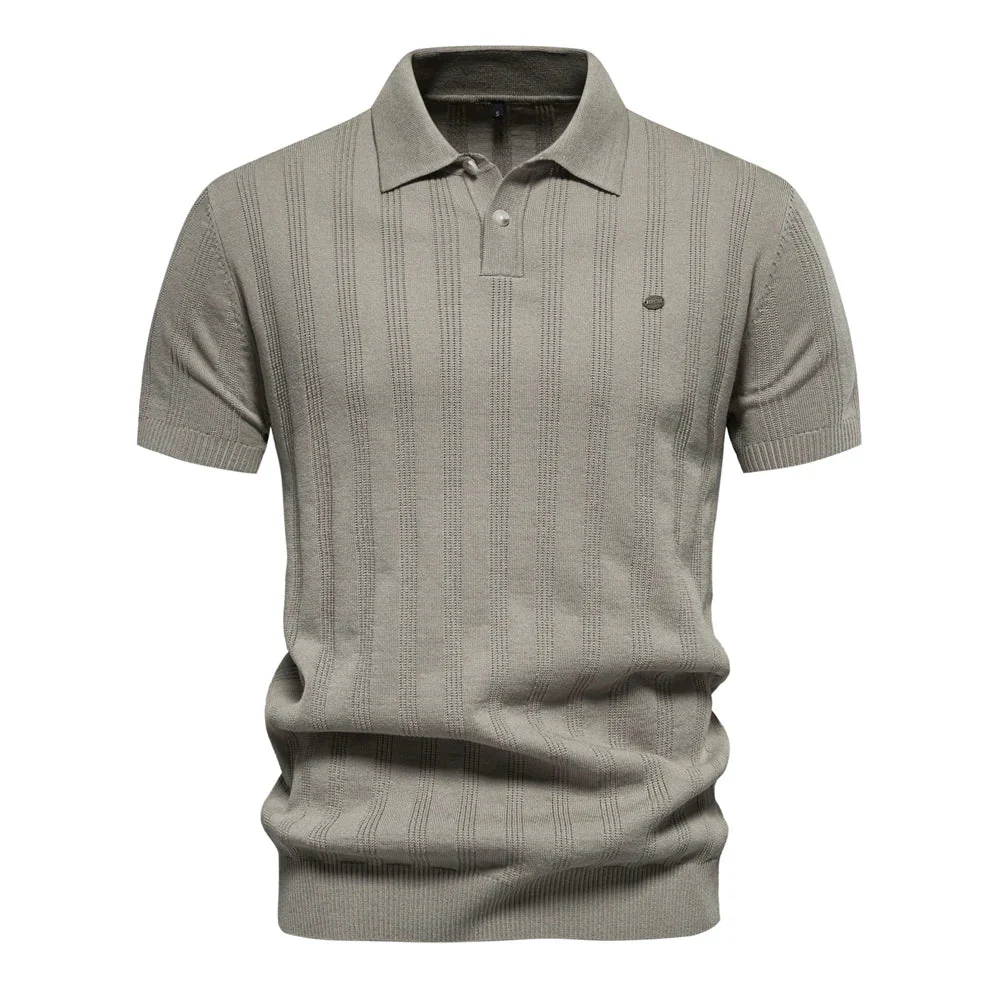 Benles | Stilvolles Gestreiftes Poloshirt Gebreid - Image 4