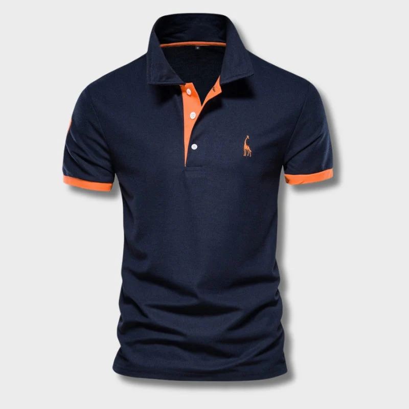 Berake | Zweifarbiges Polo mit sportlichem Akzent-Design - Image 2