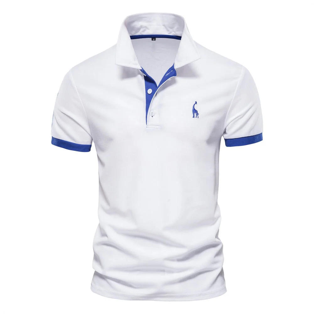 Berake | Zweifarbiges Polo mit sportlichem Akzent-Design - Image 4