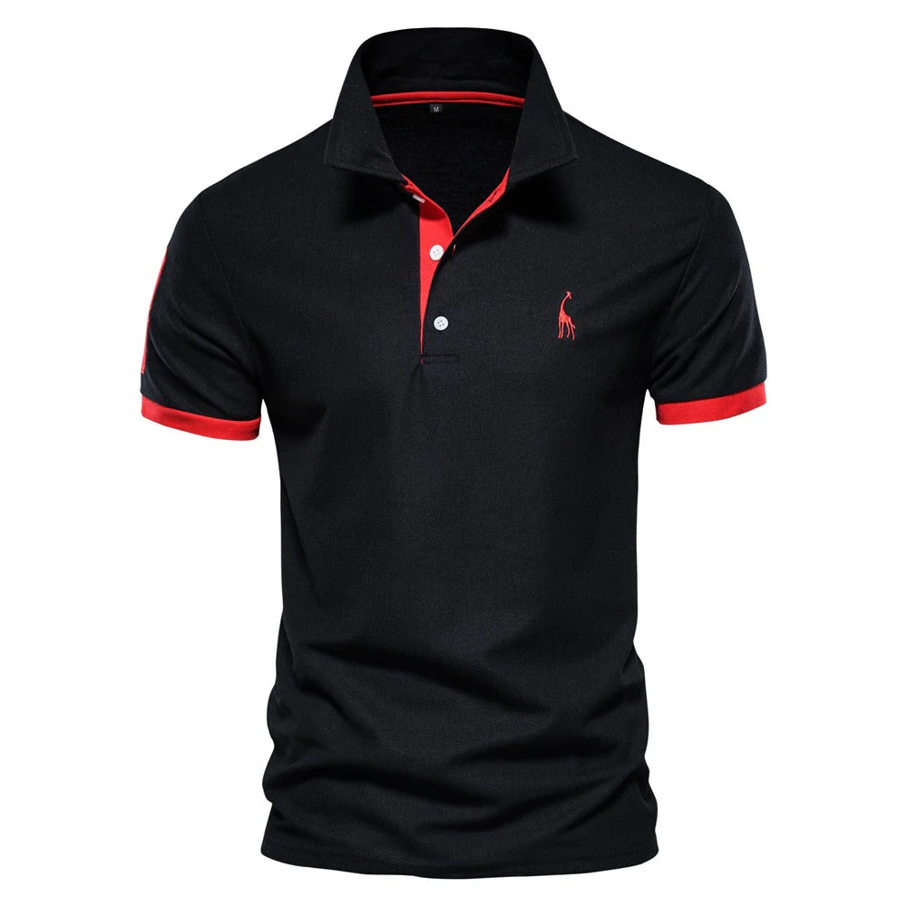 Berake | Zweifarbiges Polo mit sportlichem Akzent-Design - Image 5