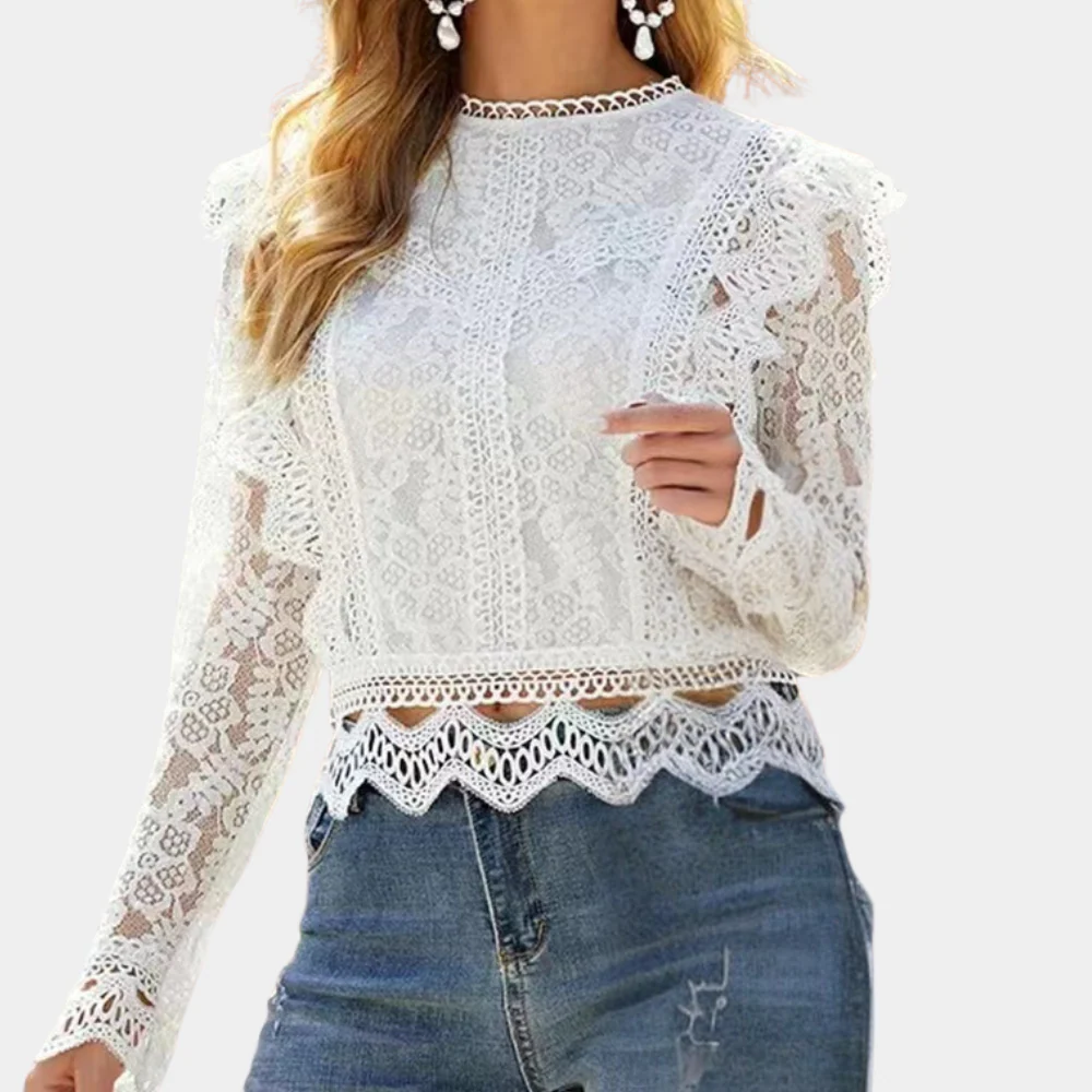 Bonnie™ Damen Spitzenbluse