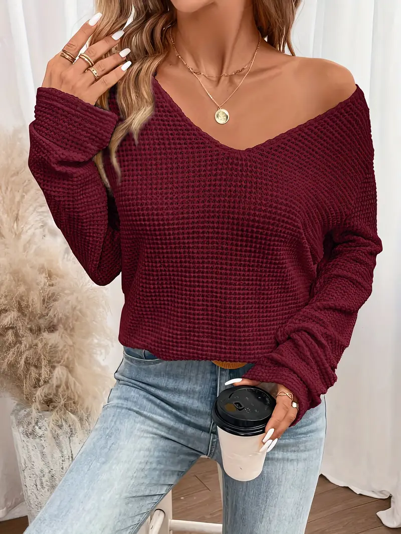 Brigitte™ Damen V-Ausschnitt Pullover - Image 4