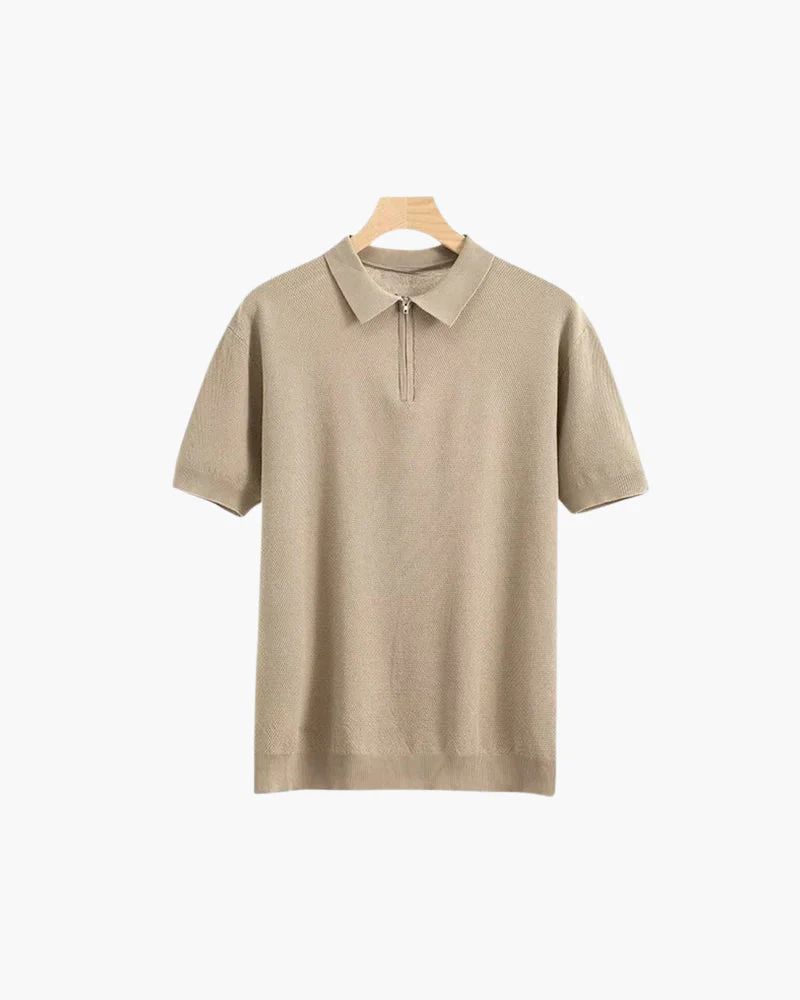 Brooks | Kurzarm Herren Poloshirt mit halbem Reißverschluss - Image 2