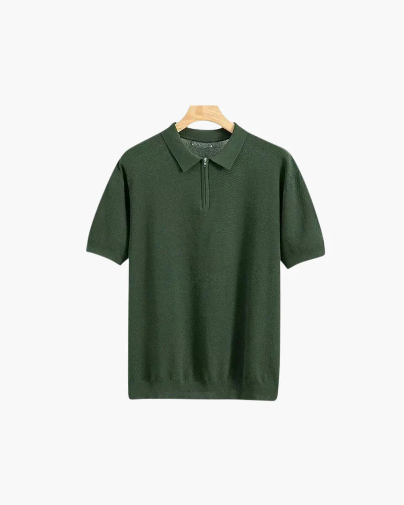 Brooks | Kurzarm Herren Poloshirt mit halbem Reißverschluss - Image 4