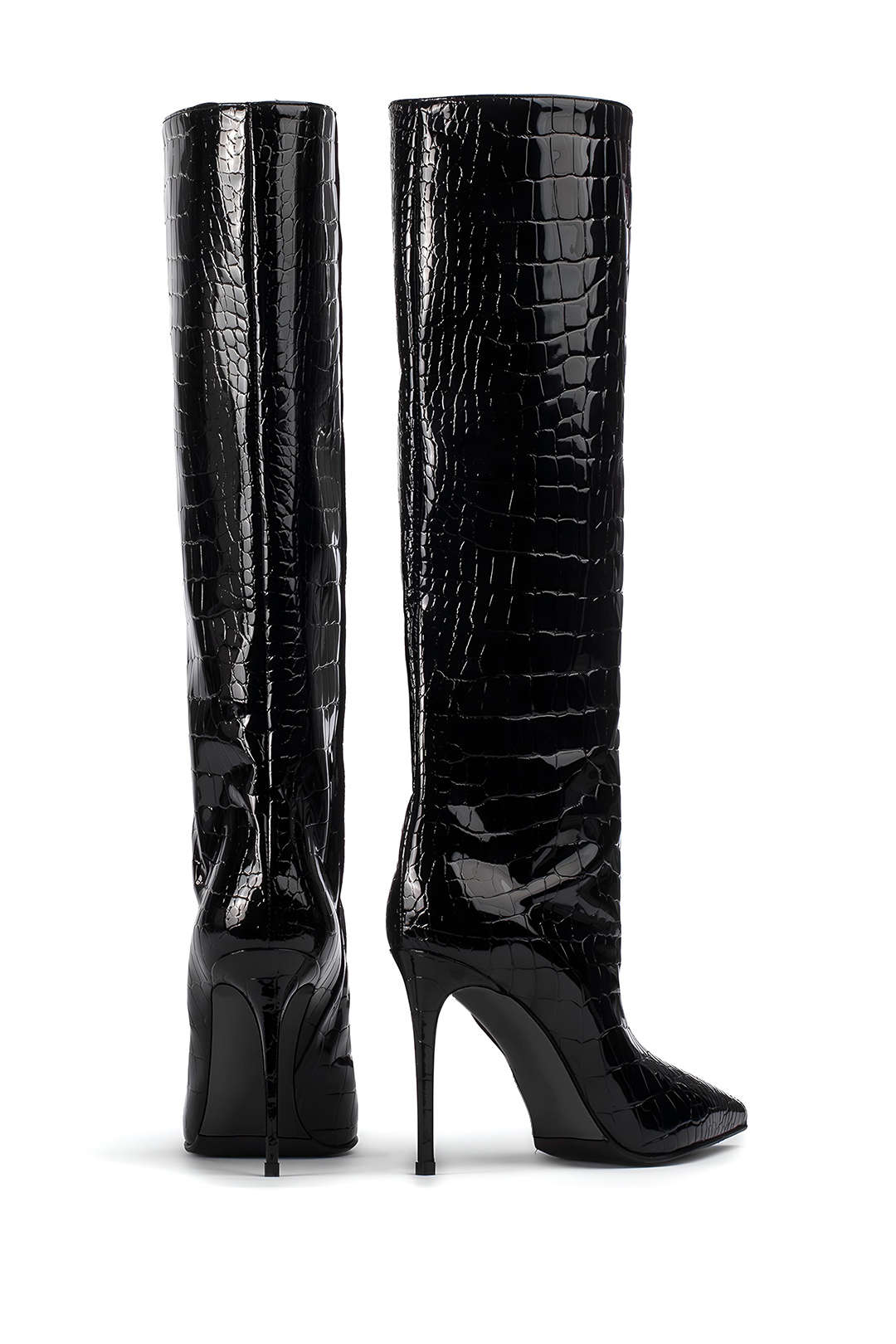 Camille | Krokodil-Leder Stiefel mit Stiletto-Absatz - Image 3