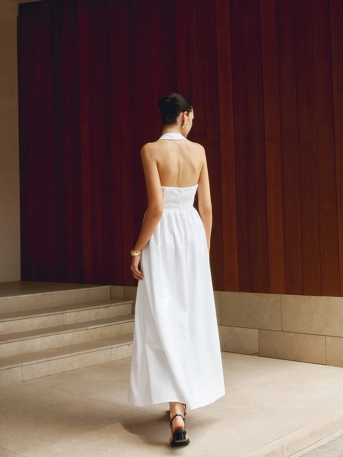 Charlotte | A-Linien Halter Maxikleid – Sommerliches Raffinement - Image 3
