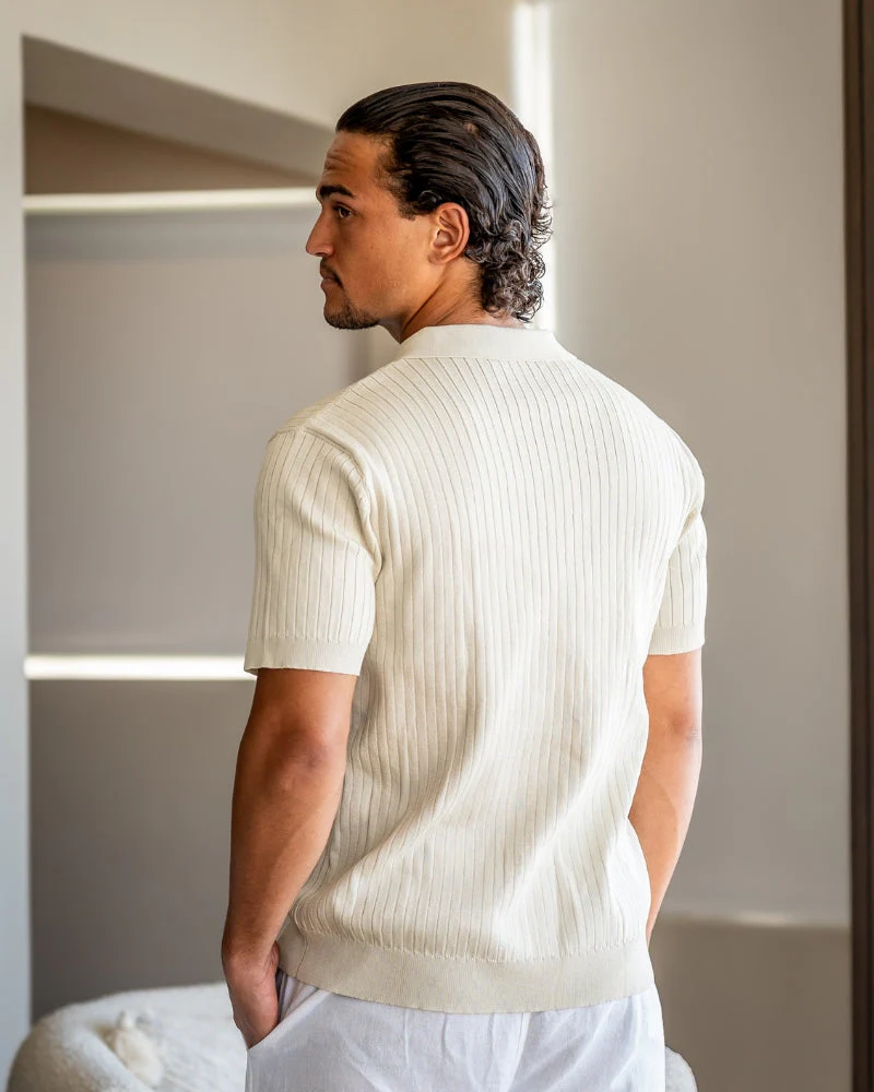 Christian | Herren Kurzarm Feinribtrikot Poloshirt - Image 3