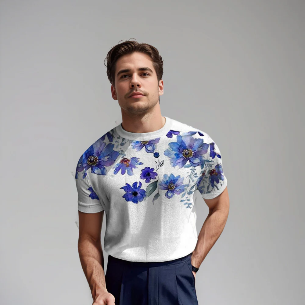 Damiano | Florales Kurzarmhemd für Herren - Image 6