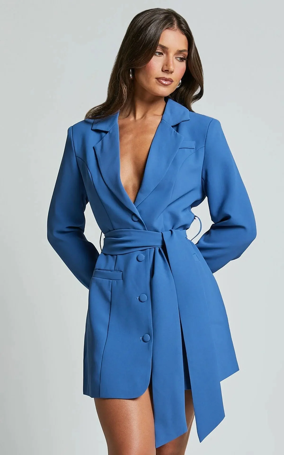Dunja | Blazer-Kleid mit Gürtel für Damen - Image 3