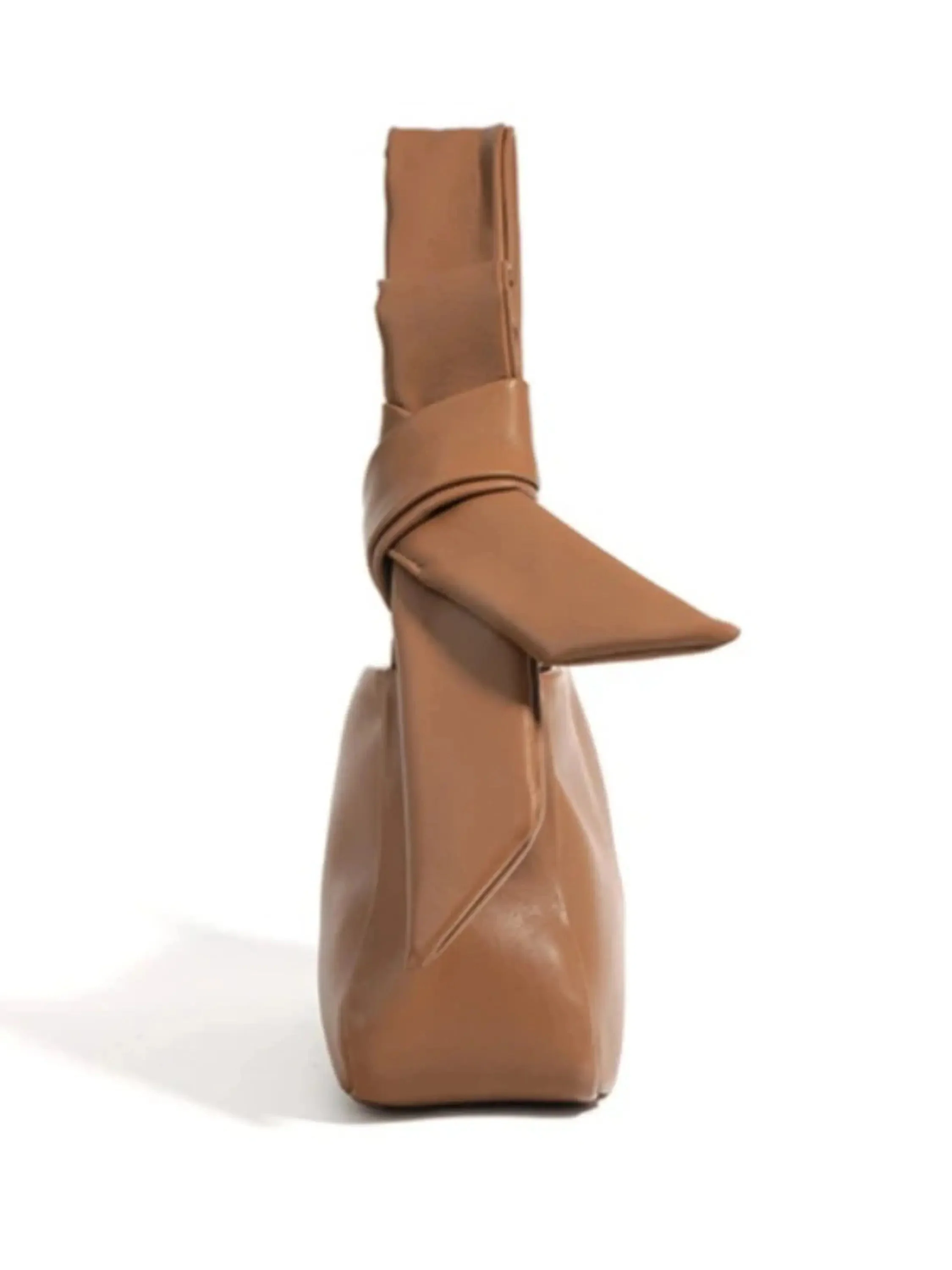 Edith | Minimalistische Leder Schultertasche mit Knotenhenkel - Image 2
