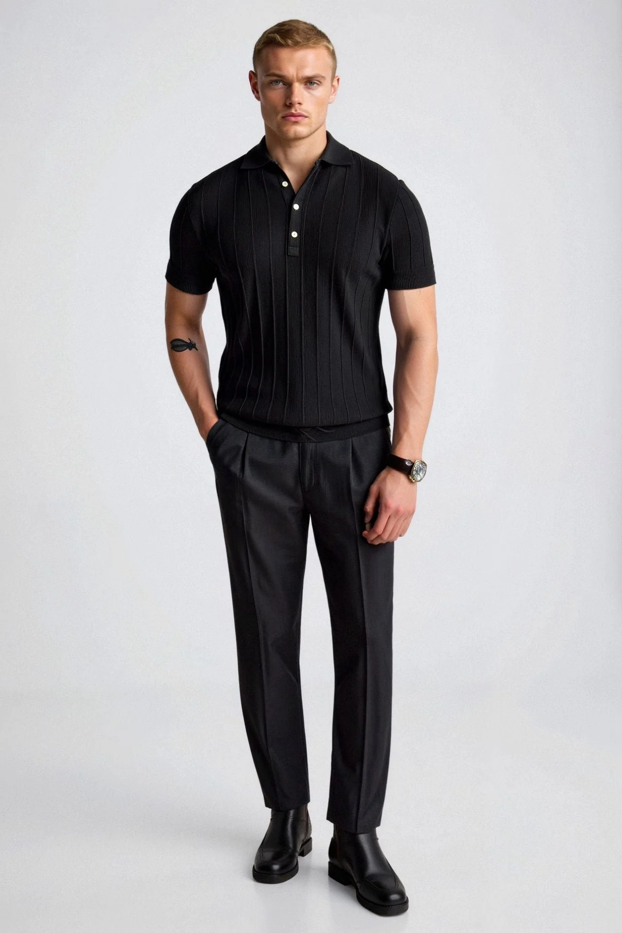Elegante Herren-Polo in Weiß – Minimalistisch und zeitlos - Image 8