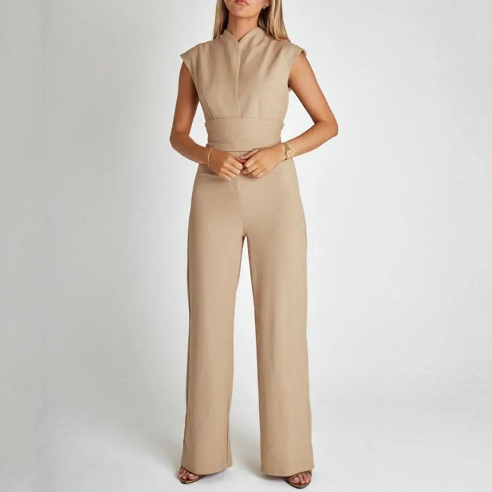 Eleganter V-Ausschnitt Jumpsuit - Image 5