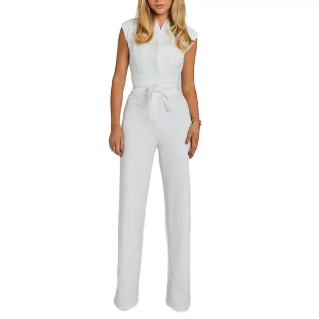 Eleganter V-Ausschnitt Jumpsuit - Image 9