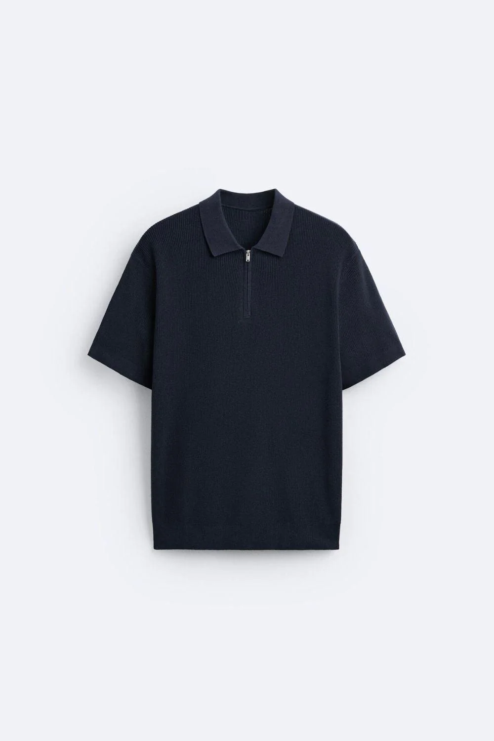 Elegantes gestricktes Polo mit Reißverschluss - Image 6