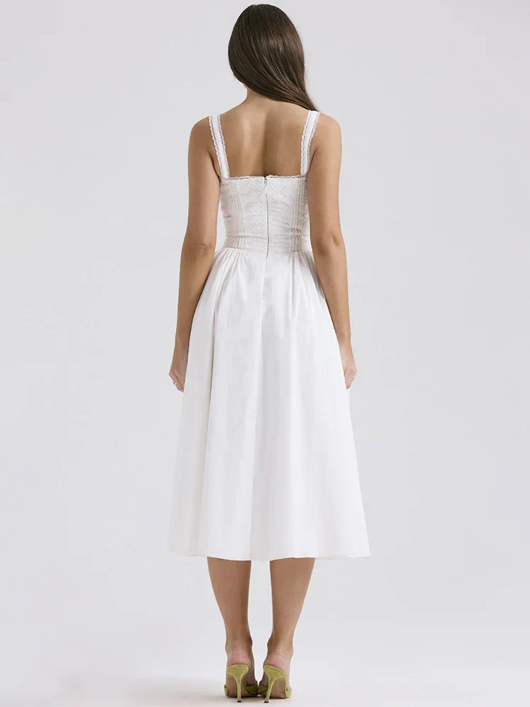 Elena | Luftiges Leinen-Sommerkleid mit romantischen Details - Image 5