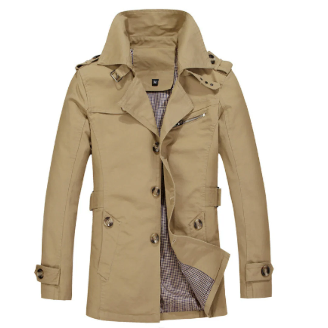 Eleganter Trenchcoat fĂĽr Herren