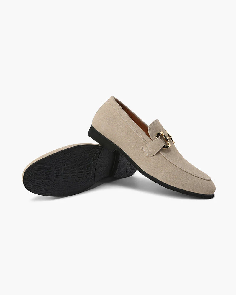Elias | Lässige Herrenloafers aus Wildleder mit einem eleganten Metallelement - Image 7