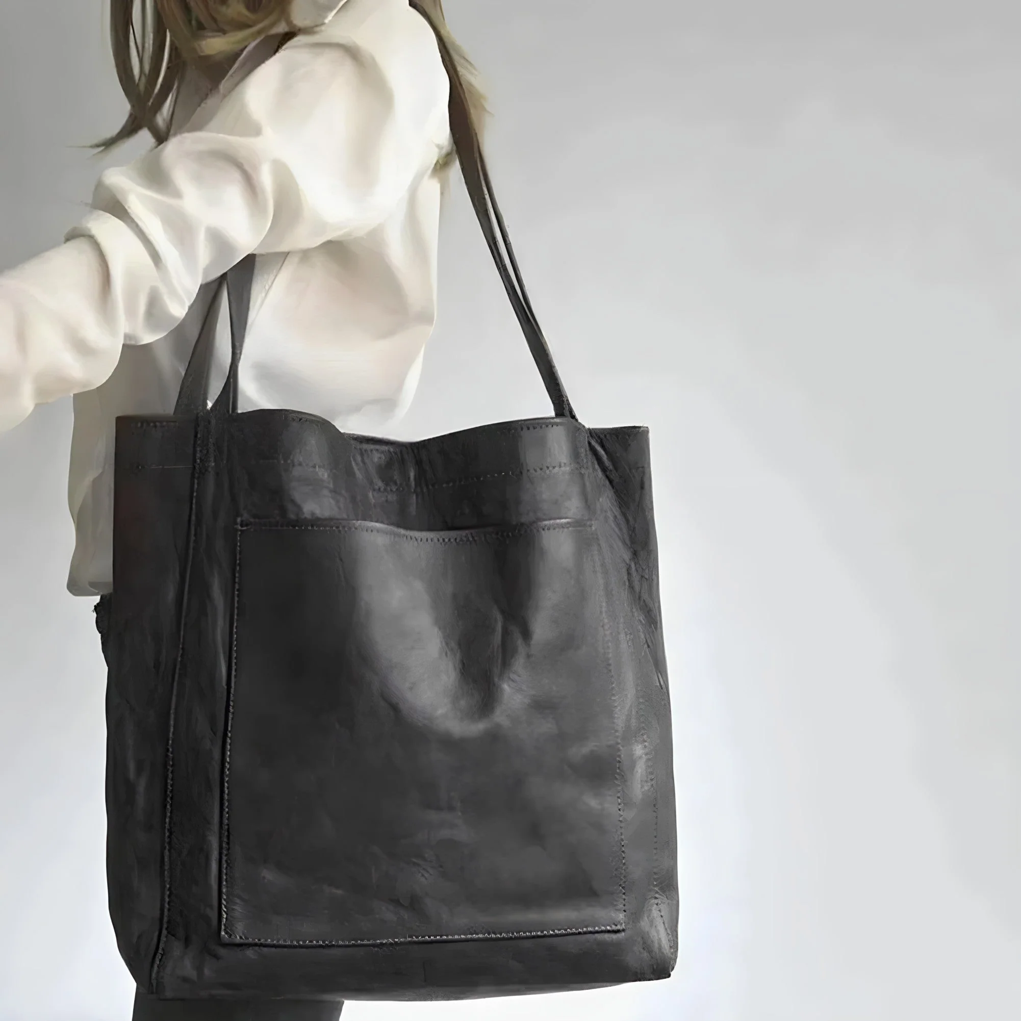 Emma™ Handgefertigte stilvolle Lederhandtasche - Image 7