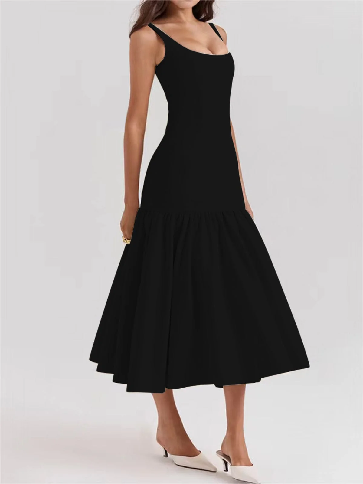 Evelyn | Elegantes Rüschens Maxikleid für Stilvolle Anlässe - Image 6